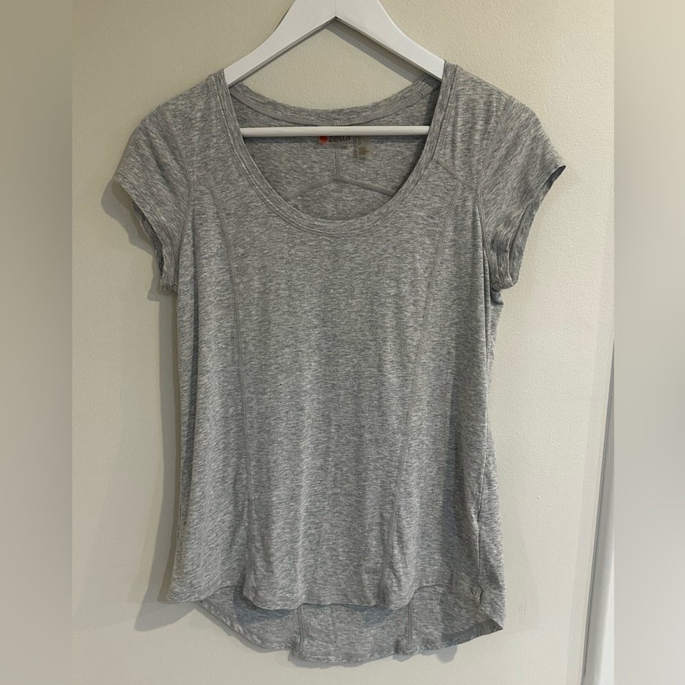 Zella Heather Gray Short Sleeve Tee